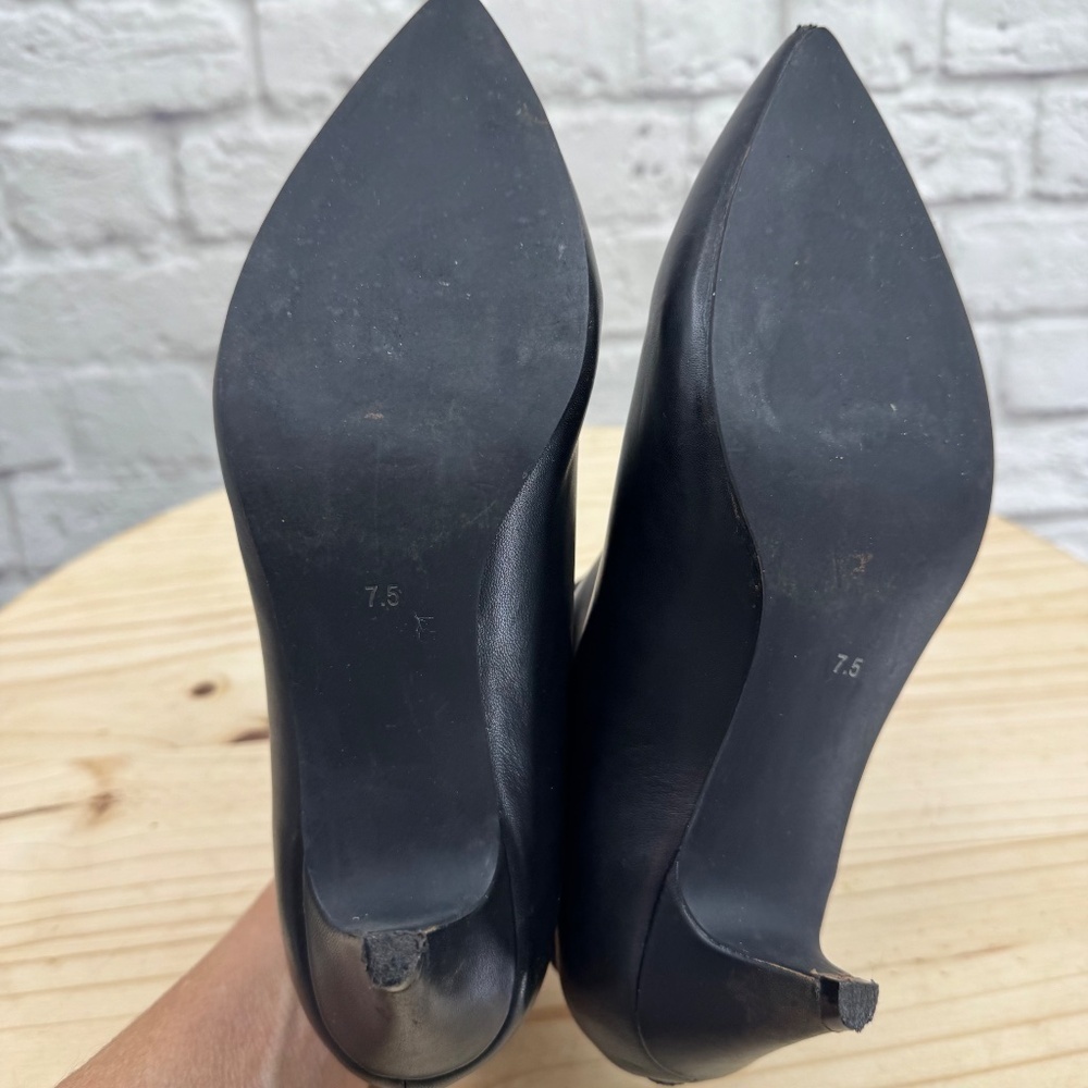 JEFFREY CAMPBELL Women's Black Zosia Kitten Heel Booties Elastic Ankle Sz 7.5 - Picture 5 of 15